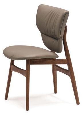 Modern Dining Room Furniture Upholstered Leather Wood Chair in Traditional Design and Customized Color