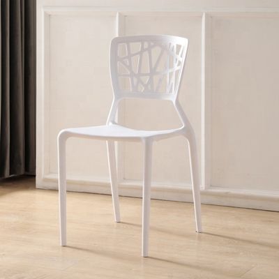 NO Folded Modern Design Plastic Dining Chair for Stackable Cafe Furniture Stackable