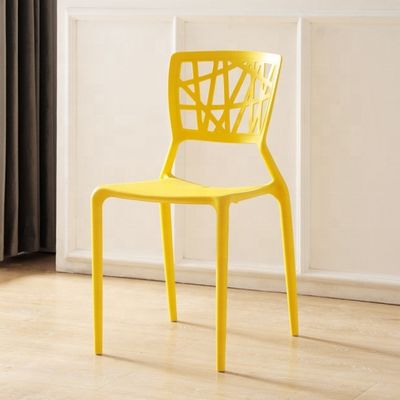NO Folded Modern Design Plastic Dining Chair for Stackable Cafe Furniture Stackable