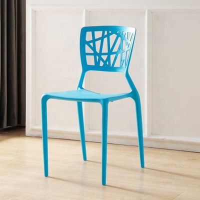 NO Folded Modern Design Plastic Dining Chair for Stackable Cafe Furniture Stackable