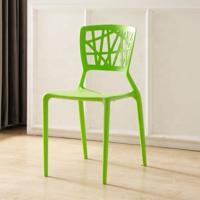 NO Folded Modern Design Plastic Dining Chair for Stackable Cafe Furniture Stackable