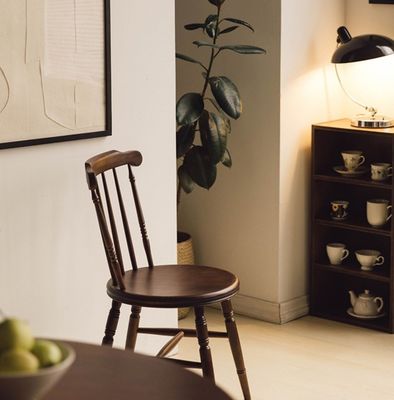 NO Folded Y Mail Packing Solid Wood Dining Chair Luxury Nordic Style Perfect for Dining Room