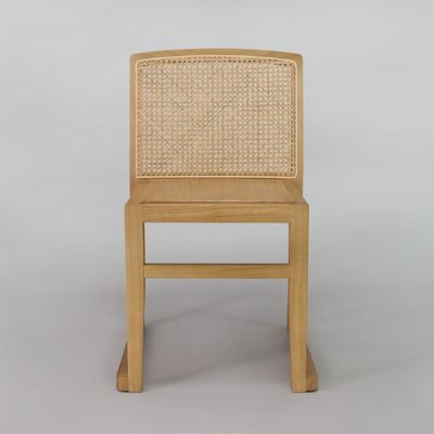 Modern U Stackable Rattan Backrest Solid Wood Dining Chairs NO Folded Perfect for Hotel Restaurant Upgrade and Renovation