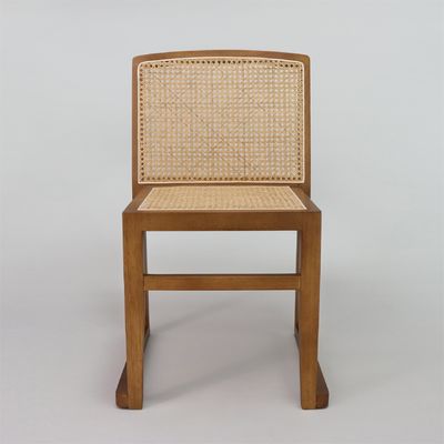 OEM Service Accepted Nordic Furniture Stackable Rattan Backrest Solid Wood Dining Chair for Hotel Restaurant