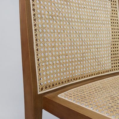 OEM Service Accepted Nordic Furniture Stackable Rattan Backrest Solid Wood Dining Chair for Hotel Restaurant