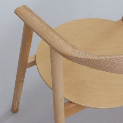 Luxury Modern Nordic Solid Ash Wood Dining Chair For Dining Room W55*D47.5*H74.5 cm with OEM Service Accepted