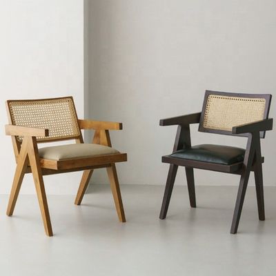 Specific Dining Chair Design Home Furniture Rattan Chair with Mail Packing and Upholstered Solid Wood