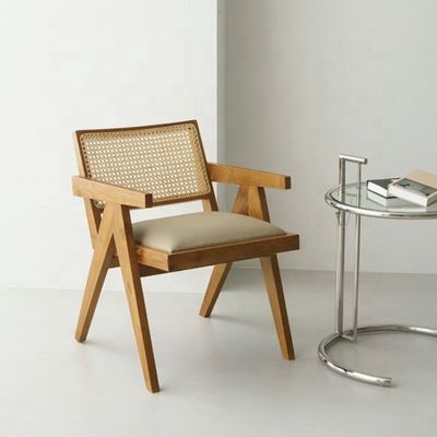 Specific Dining Chair Design Home Furniture Rattan Chair with Mail Packing and Upholstered Solid Wood