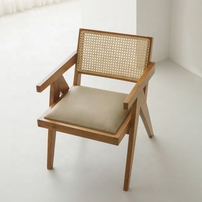 Specific Dining Chair Design Home Furniture Rattan Chair with Mail Packing and Upholstered Solid Wood