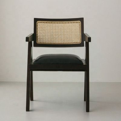 Specific Dining Chair Design Home Furniture Rattan Chair with Mail Packing and Upholstered Solid Wood