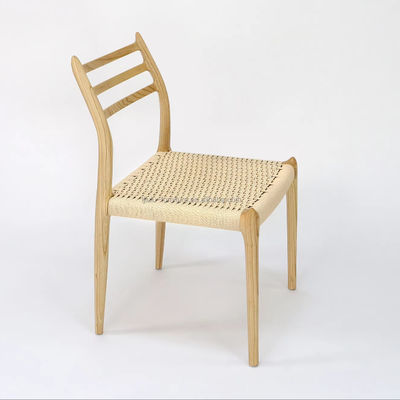 Comfortable Hand Woven Y Mail Packing Modern Style Outdoor Solid Wood Rope Chair for Dining and Living Room Furniture