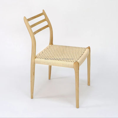 Comfortable Hand Woven Y Mail Packing Modern Style Outdoor Solid Wood Rope Chair for Dining and Living Room Furniture