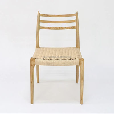 Comfortable Hand Woven Y Mail Packing Modern Style Outdoor Solid Wood Rope Chair for Dining and Living Room Furniture