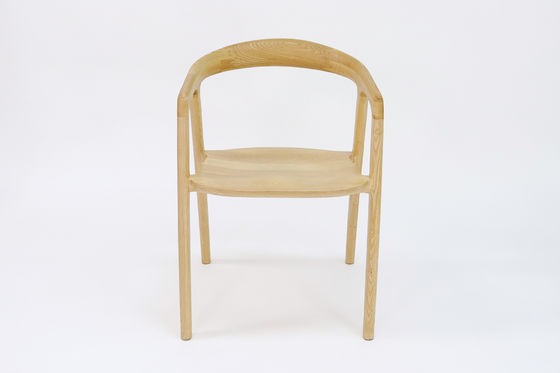 Restaurant Solid Wood Dining Chair with Nitrolacquer Finish in Walnut/Natural/Black