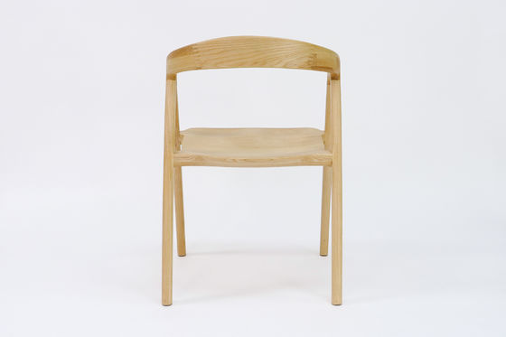 Restaurant Solid Wood Dining Chair with Nitrolacquer Finish in Walnut/Natural/Black