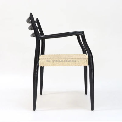 Solid Wood Dining Chair Furniture W64*D50.5*H77CM Hand Woven Outdoor Rope Paper Cord Chair within Mail Packing Y