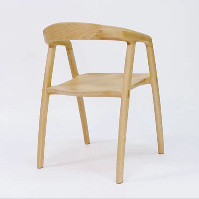 Solid Wood Dining Chair with Nitrolacquer Finish and NO Folded Design at Reasonable in Ash Wood