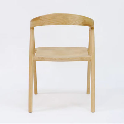 Solid Wood Dining Chair with Nitrolacquer Finish and NO Folded Design at Reasonable in Ash Wood
