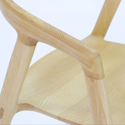Solid Wood Dining Chair with Nitrolacquer Finish and NO Folded Design at Reasonable in Ash Wood