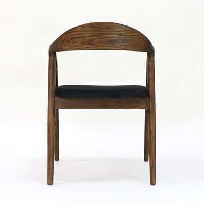 Modern Restaurant Furniture Solid Wooden Dining Chair with Foldable Function and Fabric Upholstery W56*D55.5*H73.5CM