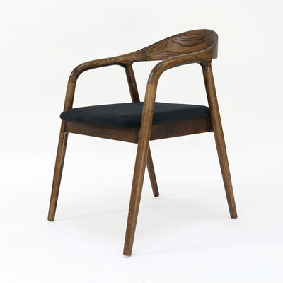 Modern Restaurant Furniture Solid Wooden Dining Chair with Foldable Function and Fabric Upholstery W56*D55.5*H73.5CM