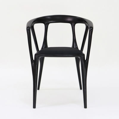2024 Vintage Nitrolacquer Finish Wooden Artistic Customized Furniture Fabric Upholstery Dining Chair for Restaurant