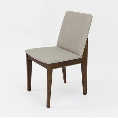 Modern Style Nitrolacquer Finish Solid Wood Dining Chair with Upholstery and Accent Arm