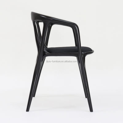 Wooden Artistic Customized Fabric Upholstery Solid Wood Dining Chair for Modern Restaurant Seating Solution