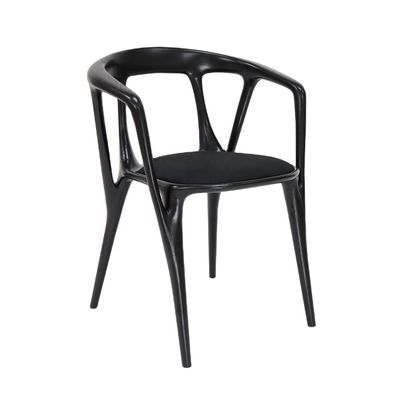 Wood Frame Fabric Armchair for Nordic Style Hotel Restaurant Dining Room Furniture Living Room Bedroom