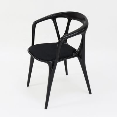Wood Frame Fabric Armchair for Nordic Style Hotel Restaurant Dining Room Furniture Living Room Bedroom