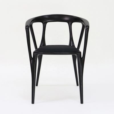 Wood Frame Fabric Armchair for Nordic Style Hotel Restaurant Dining Room Furniture Living Room Bedroom