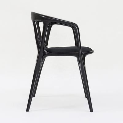 Wood Frame Fabric Armchair for Nordic Style Hotel Restaurant Dining Room Furniture Living Room Bedroom