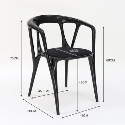 Wood Frame Fabric Armchair for Nordic Style Hotel Restaurant Dining Room Furniture Living Room Bedroom