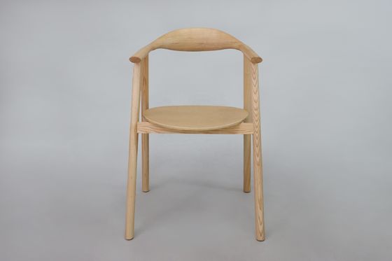 Fully Assembled High Back Solid Ash Wood Dining Chair for Home Furniture in Modern Restaurant