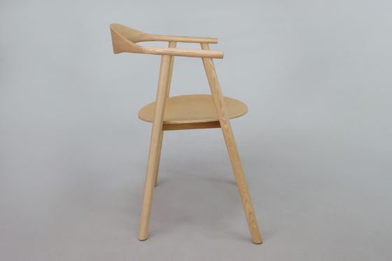 Fully Assembled High Back Solid Ash Wood Dining Chair for Home Furniture in Modern Restaurant