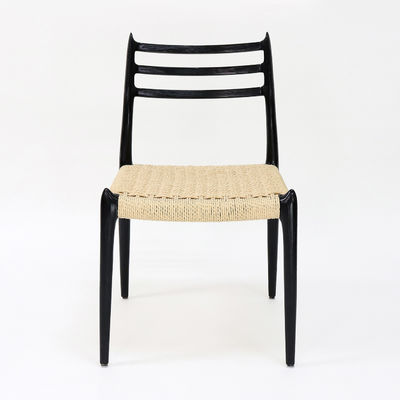 Nordic Modern Hand-woven Cord Wooden Dining Chair Made of Natural Solid Wood for Furniture