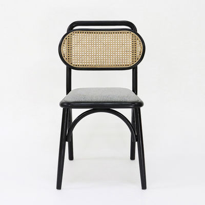 Vintage Wooden Artistic Customized Dining Chair for Restaurant NO Folded and Rattan Upholstery