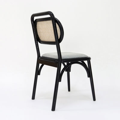 Vintage Wooden Artistic Customized Dining Chair for Restaurant NO Folded and Rattan Upholstery