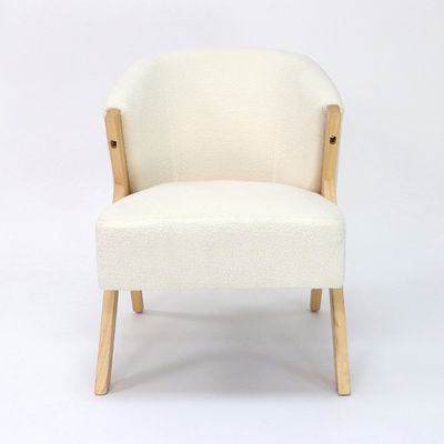 Customizable Solid Wood Leisure Chair Nordic Design for Comfortable Living Room