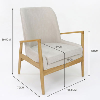 Modern Design Solid Wood Frame Leisure Sofa Chair for Living Room Nordic Luxury Lounge Chair