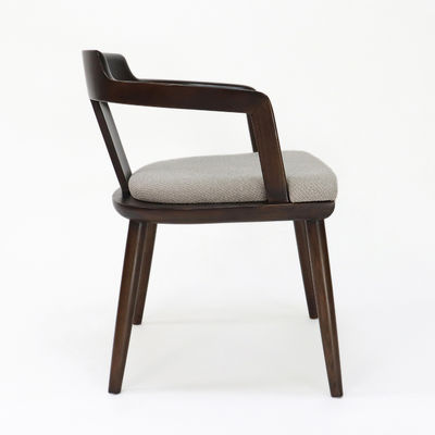NO Folded Vintage Luxury Wooden Dining Chair for Home Furniture Customized Fabric Upholstery Solid Wood Furniture General