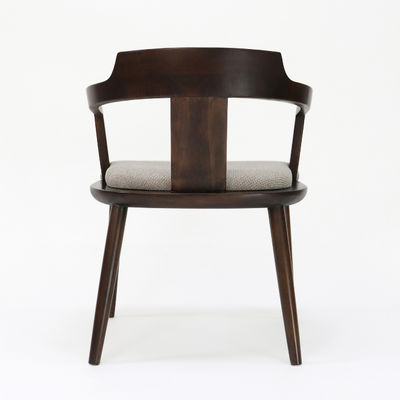 NO Folded Vintage Luxury Wooden Dining Chair for Home Furniture Customized Fabric Upholstery Solid Wood Furniture General