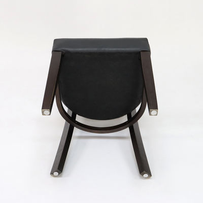 Restaurant Wooden Dining Chair with PU Leather Upholstery and Walnut/ Natural/ Black Cover