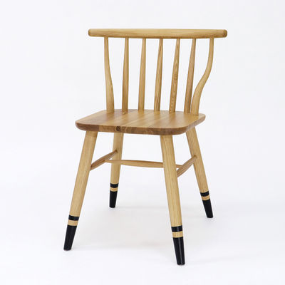 Natural Walnut Vintage Wooden Classic Customized Solid Wooden Dining Chair for Restaurant W41.5*D48*H76CM