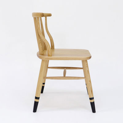Natural Walnut Vintage Wooden Classic Customized Solid Wooden Dining Chair for Restaurant W41.5*D48*H76CM