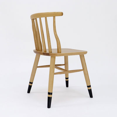 Natural Walnut Vintage Wooden Classic Customized Solid Wooden Dining Chair for Restaurant W41.5*D48*H76CM