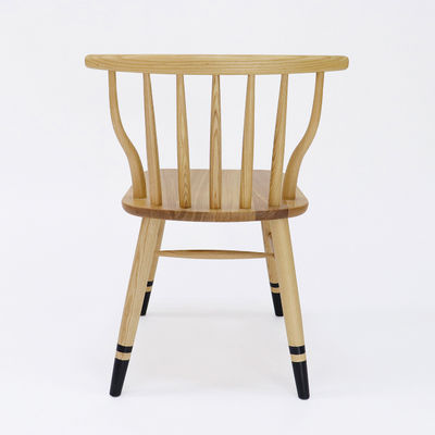 Natural Walnut Vintage Wooden Classic Customized Solid Wooden Dining Chair for Restaurant W41.5*D48*H76CM