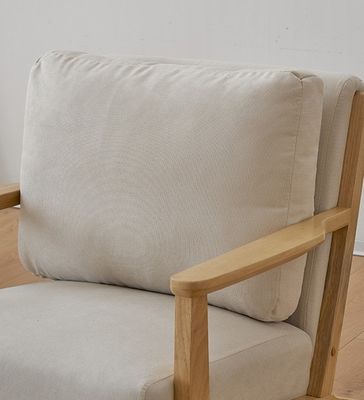 Modern Design Nordic Luxury Lounge Chair Solid Wood Leisure Sofa Chair for Living Room Furniture Mail Packing Y