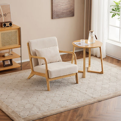 General Home Furniture Modern Nordic Luxury Lounge Chair Solid Wood Leisure Sofa Chair For Living Room