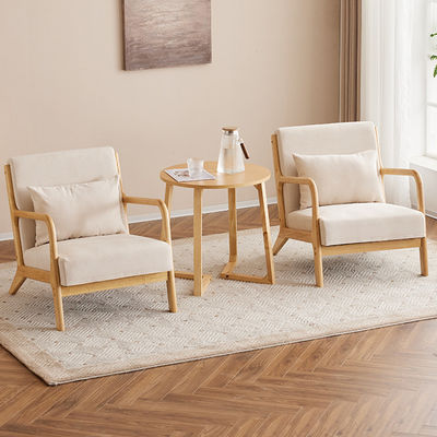 General Home Furniture Modern Nordic Luxury Lounge Chair Solid Wood Leisure Sofa Chair For Living Room